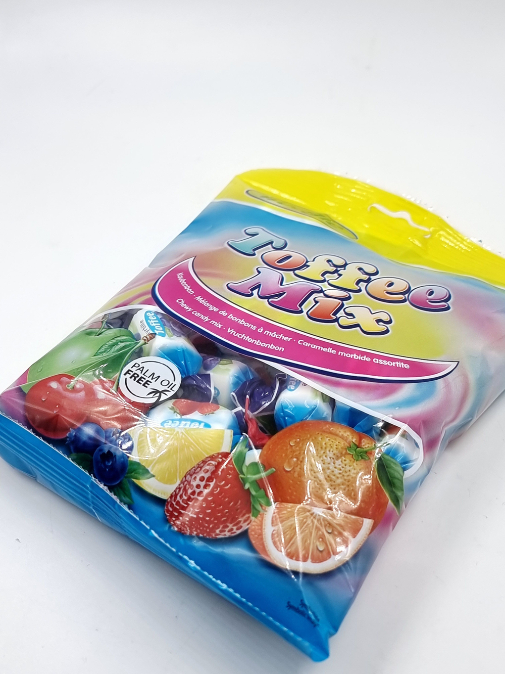 Конфеты жевательные Woogie Toffee Mix фруктовые, без пальмового масла 160 г (Австрия)
