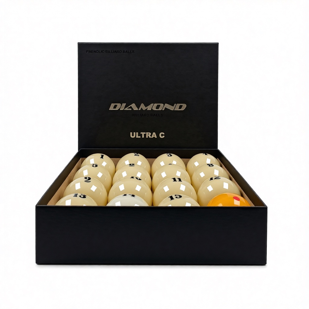 Шары для русского бильярда 67 мм Cosmos Billiards "Diamond Ultra C" желтый биток