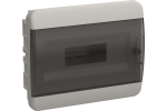 Корпус пластиковый ЩРВ-П-12 IP41 черная прозрачная дверь TEKFOR IEK