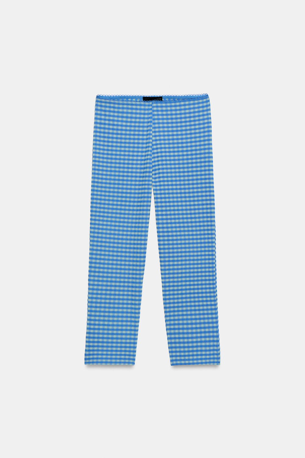 БРЮКИ КАПРИ В КЛЕТКУ ВИШИ — ZARA