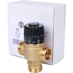 Клапан термостатический смесительный STOUT - 3/4" (НР, 30-65°C, Kvs 1.8, T-образное смешивание)