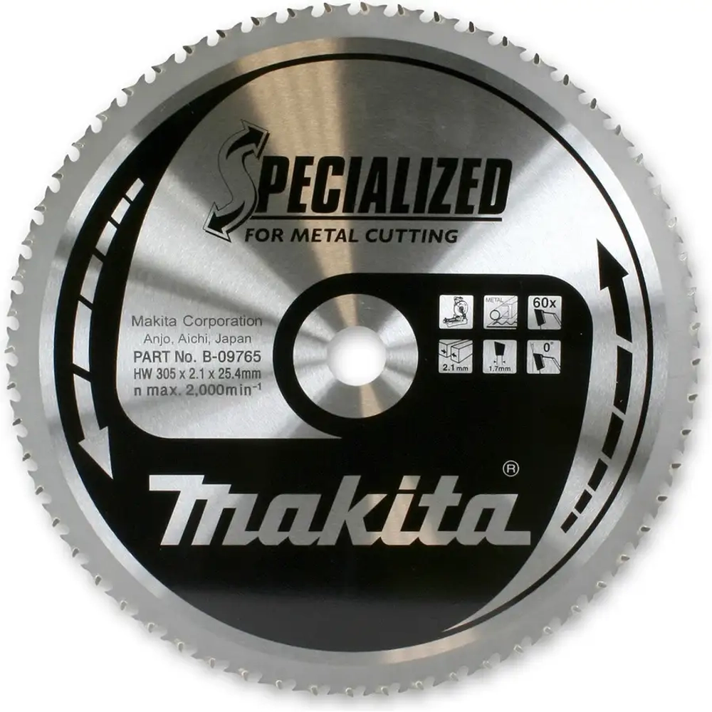 Пильный диск для металла, 185x30x1.8/1.5x56T Makita B-31653
