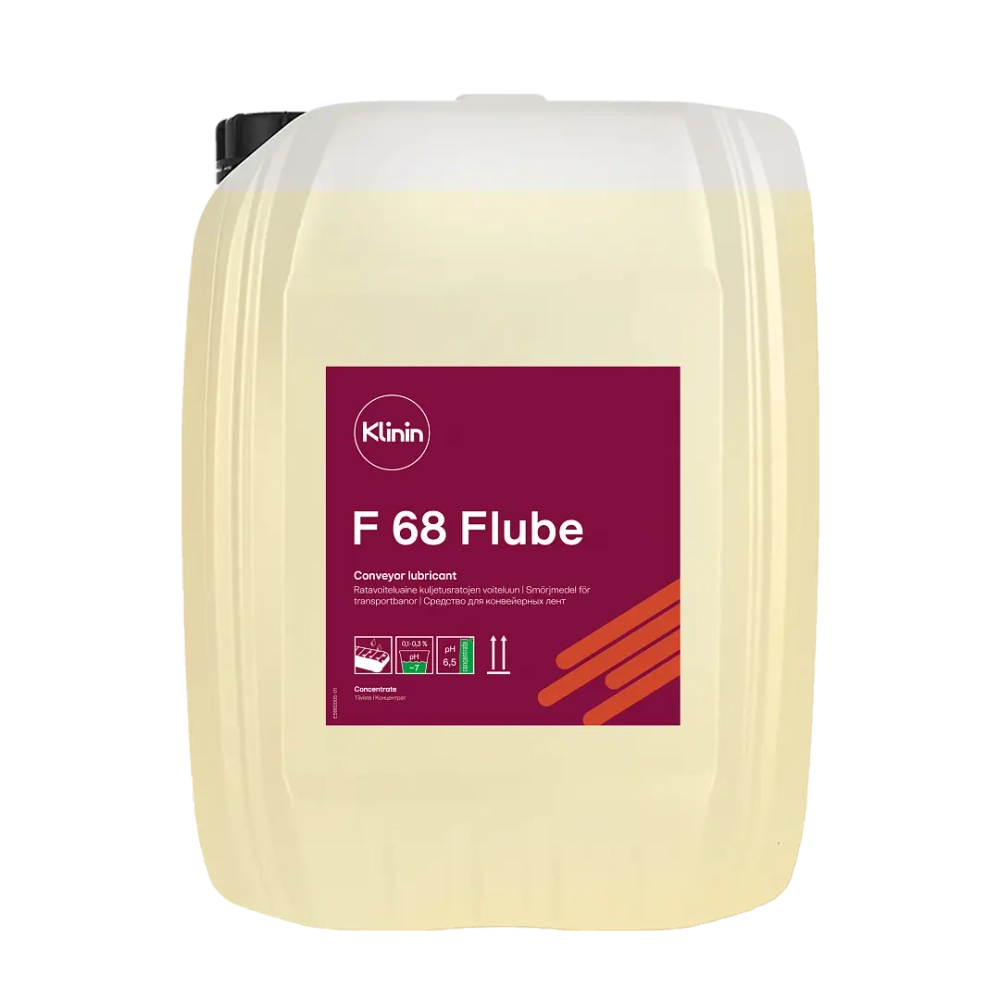 Klinin: F 68 FLUBE 20л для смазки транспортировочных конвейерных лент