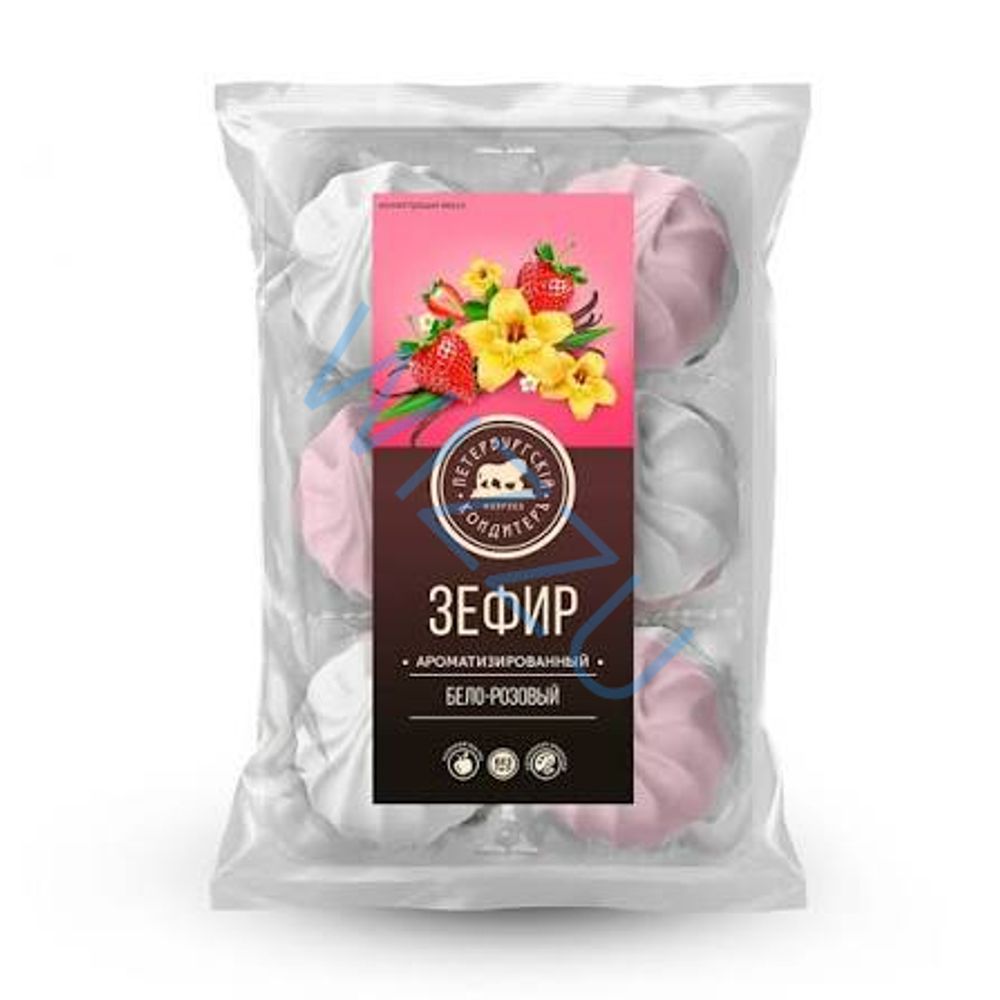 Зефир бело-розовый Петербургский кондитер, 310 г