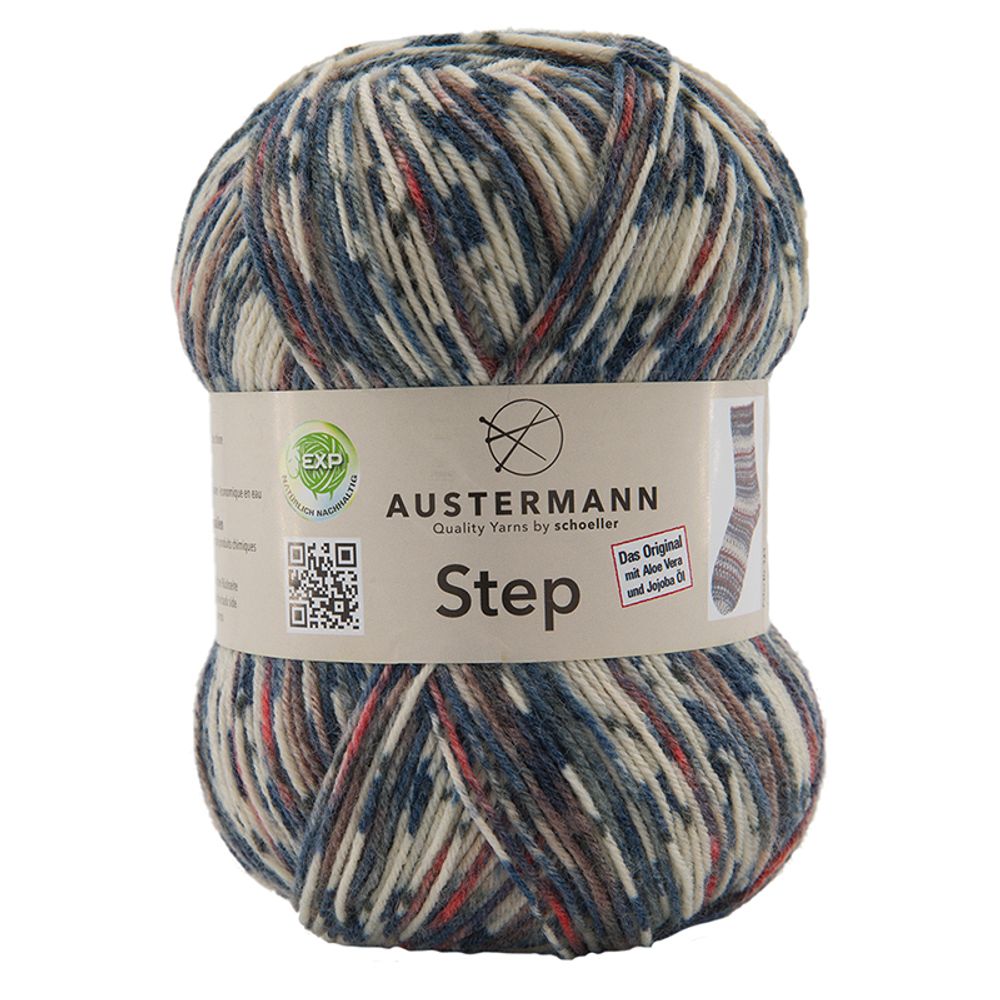 Пряжа Austermann (Аустерманн) Step / уп.5 мот. по 100 г, 420м, ставангер Пряжа Austermann (Аустерманн) Step / уп.5 мот. по 100 г, 420м, ставангер