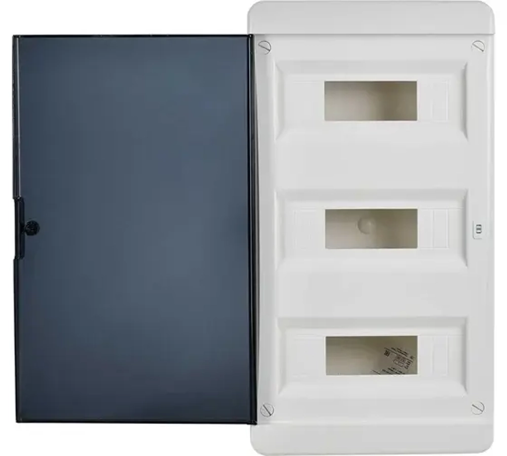 IEK TEKFOR Корпус пласт. ЩРН-П-36 IP41 черн. прозр. дверь