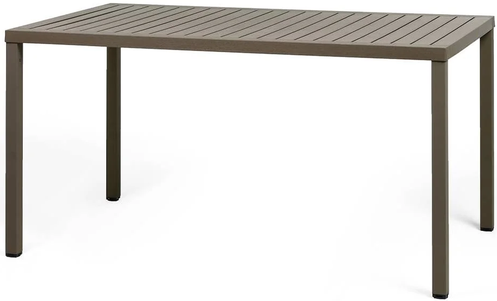 Стол пластиковый обеденный Nardi Cube 140x80, табак