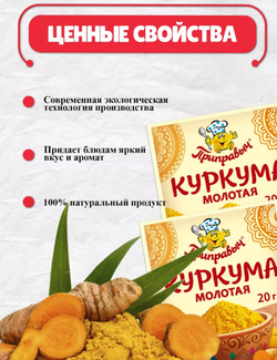Приправа Куркума Приправыч, 20 гр
