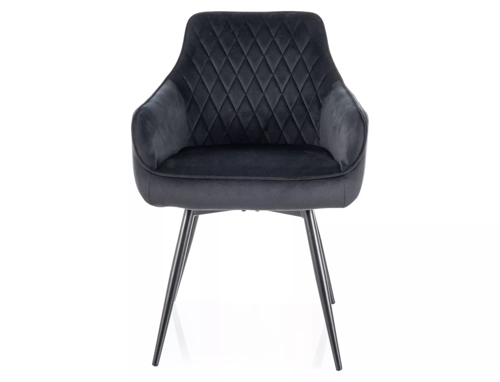 Стул SIGNAL MARLO Velvet Bluvel 19 черный/черный, поворотный