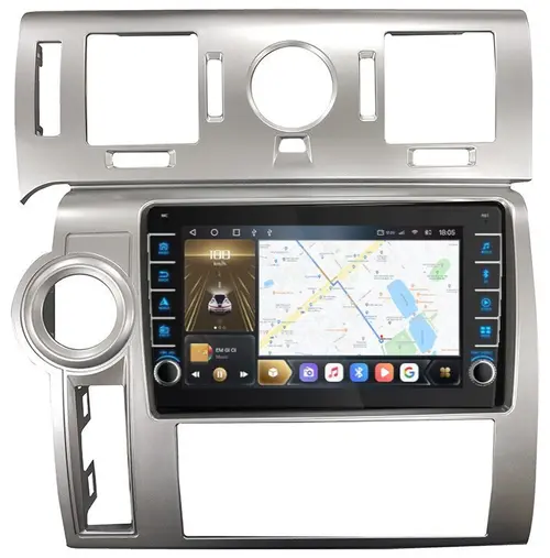 Магнитола для Hummer H2 2002-2009 - Kuberg EW-9298 (кнопки и крутилки), Android 12, Быстрая, CarPlay, 4G SIM-слот