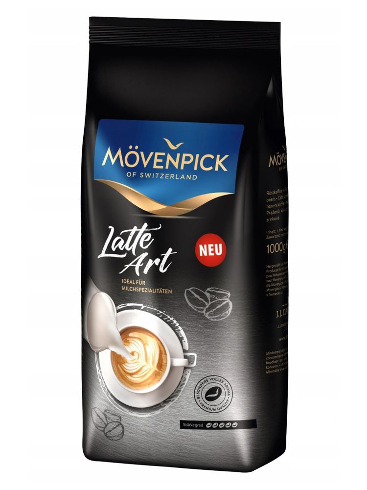 Кофе в зернах Movenpick Latte Art 1000 г