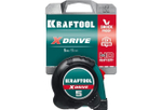 Рулетка 5м / 19мм строительная измерительная KRAFTOOL X-Drive рулетка с ударостойким обрезиненным корпусом