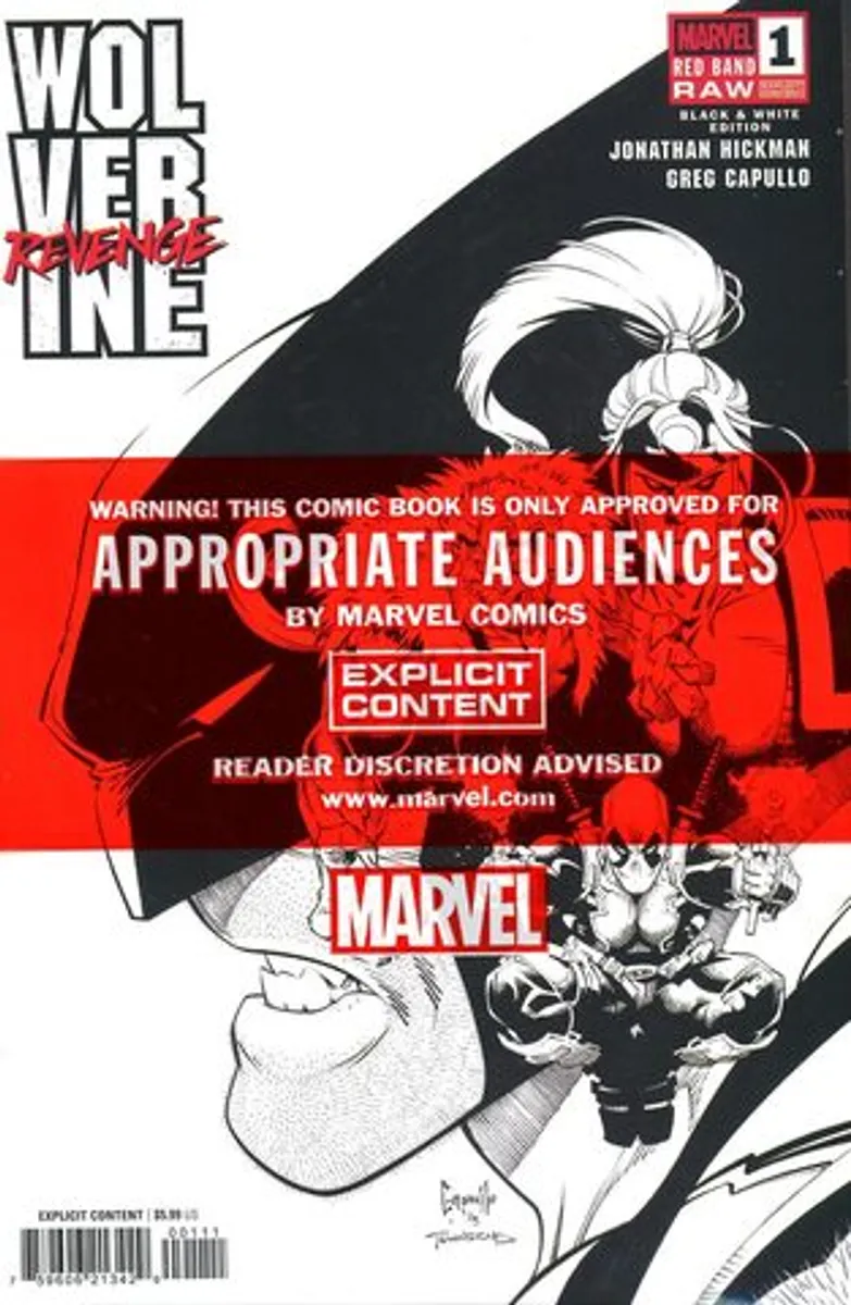 Wolverine Revenge Red Band Raw Black & White Edition #1 (Cover A)