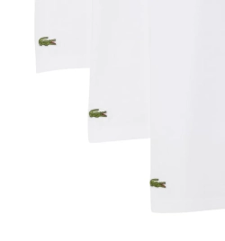 Мужская теннисная футболка Lacoste Cotton Undershirts 3-Pack - white