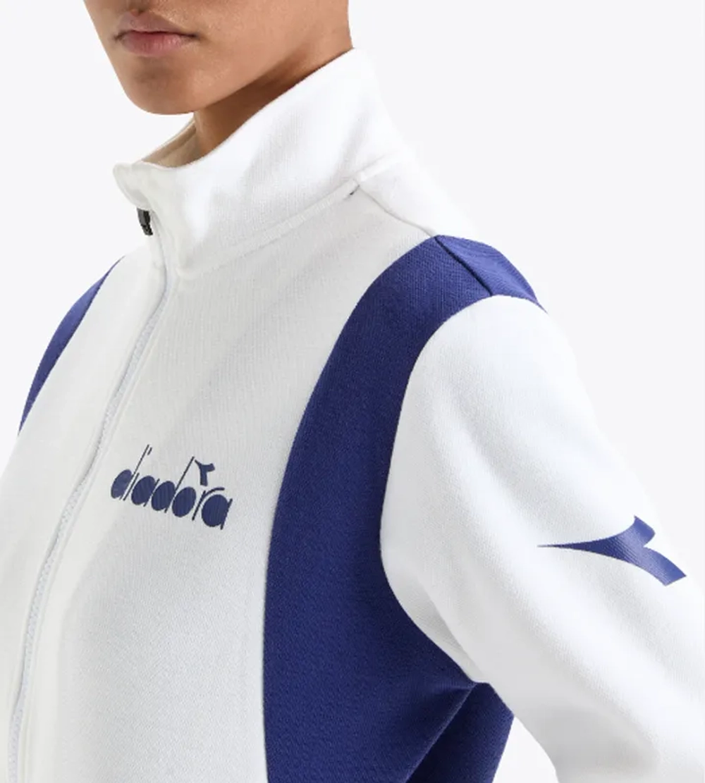 Женская теннисная куртка Diadora L. FZ - optical white