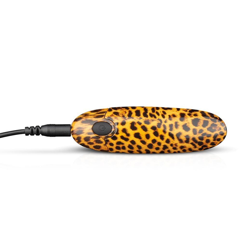 Леопардовый вибромассажер-помада Asha Lipstick Vibrator - 10 см. (Цвет: леопард)