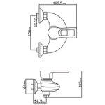 Смеситель для душа 40k MIXLINE МЛ06-07 (ML06-07)