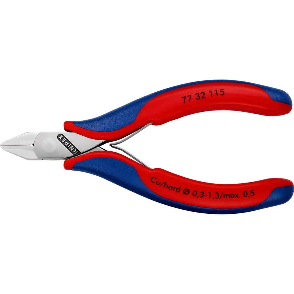 Кусачки боковые для электроники 115 мм Knipex 77 32 115 SB