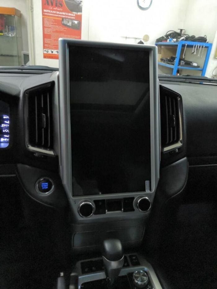 Магнитола для Toyota Land Cruiser 200 2015-2021 (без JBL) - Kuberg ZF-1829L-GE "Тесла-стиль" монитор 16"! на Android 13, Быстрая, CarPlay, 4G SIM-слот