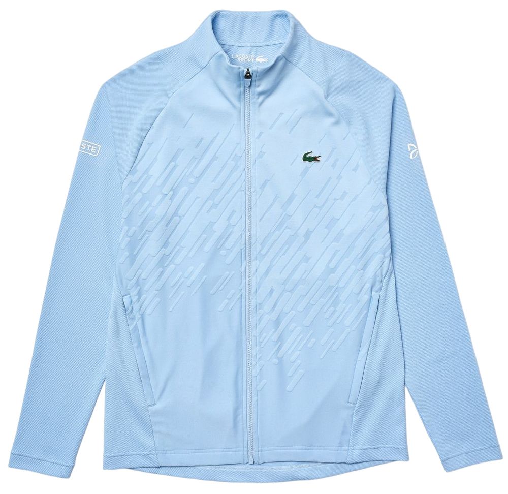 Мужская кофта теннисная Lacoste Men's SPORT x Novak Djokovic Technical Zip Jacket - blue