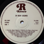 Сборник 20 Rock Legends (Англия 1979г.)