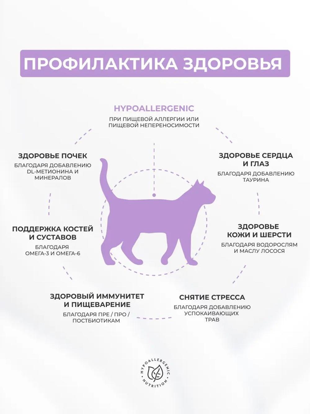 Сухой корм Grandorf VET Hypoallergenic при пищевой аллергии корм для кошек Кролик, 2 кг.