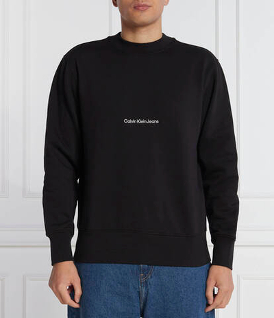 Худи INSTITUTIONAL CREW NECK CALVIN KLEIN JEANS - черный(J30J324116)