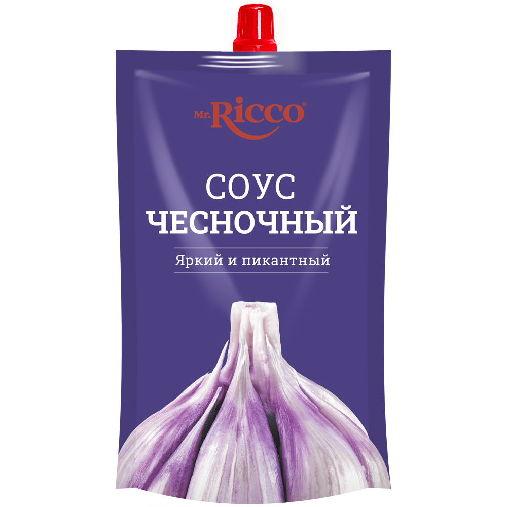 Соус Мистер Рикко Чесночный д/пак 210г