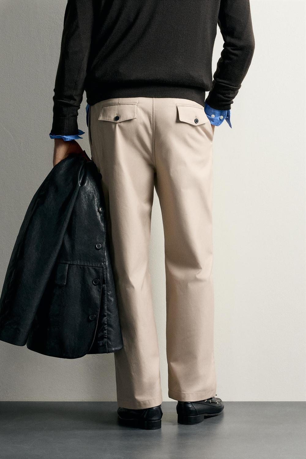 БРЮКИ STRAIGHT FIT СО СКЛАДКАМИ — ZARA