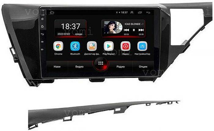 Магнитола для Toyota Camry 70 2017-2020 (без JBL) - AK486R10-MTK Android 10