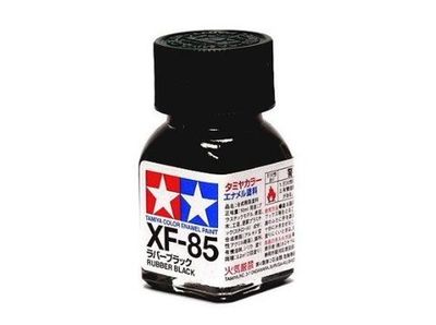 XF-85 Краска Tamiya Черная Резина Матовая (Rubber Black), эмаль 10мл