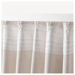 Комплект штор IKEA TIBAST (ТИБАСТ), Кремовый, 145х250 см, 2 шт