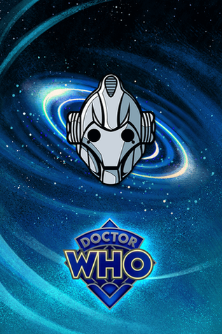 Металлический пин "Doctor Who: Cyberman"