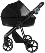 Детская коляска Roan Sol Vintage Leather 2.0 2 в 1 SL/10/L Black/Black/руч.Черный