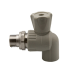 Кран американка шар 20-1/2'' угловой EVER® СЕРЫЙ (Россия)