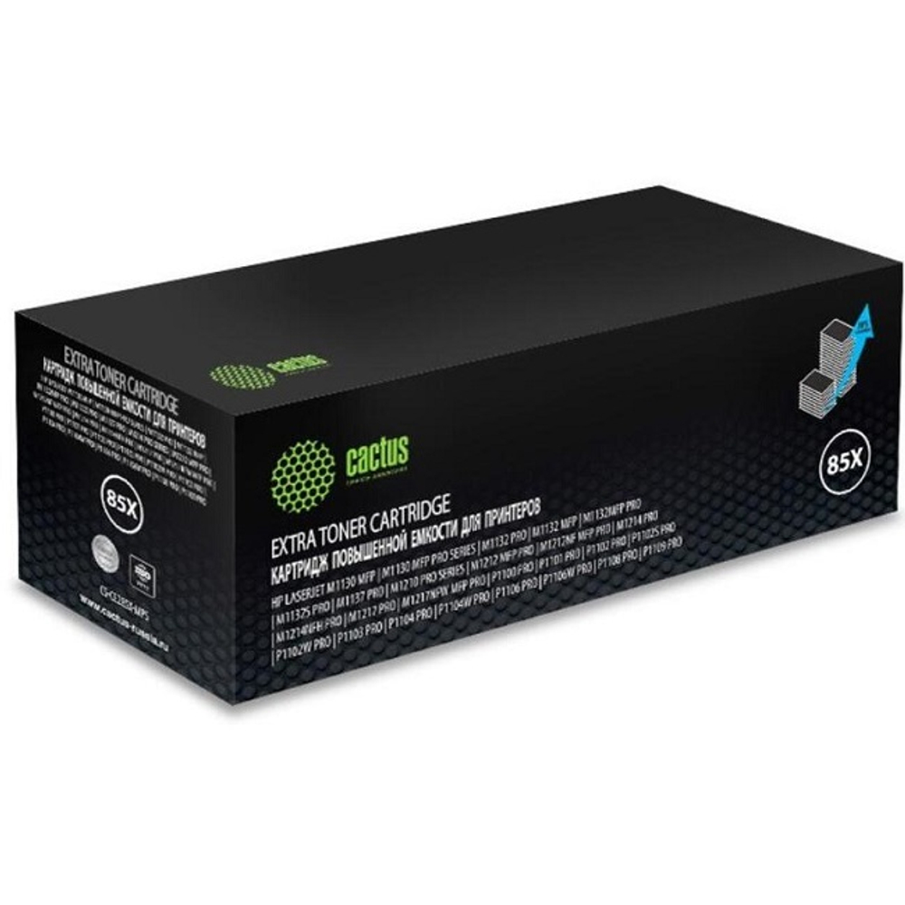 Картридж Cactus CE285X черный, 3000 стр., для HP LJ M1130 MFP/ M1132MFP Pro/P1102s Pro/ P1103 Pro (CS-CE285X-MPS)