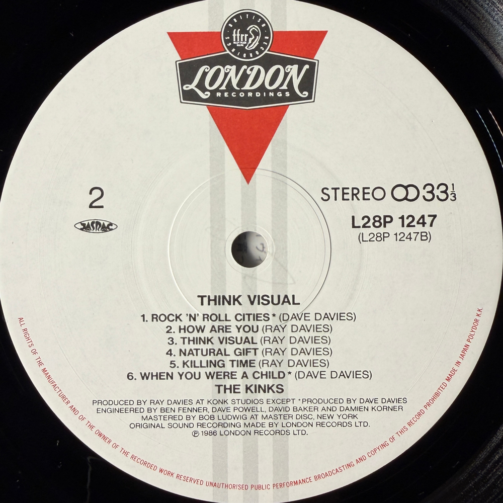 The Kinks ‎– Think Visual (Япония 1978г.)