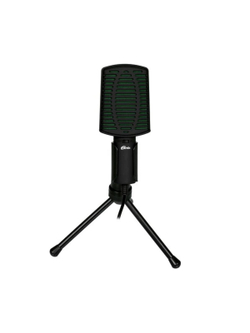 RITMIX RDM-126 PRO Black-Green {конденсаторный, всенаправленный, -30±3dB (0dB=1V / Pa на 1kHz), 50Hz-16kHz, ?2.2 k?, 3,5 мм, 1,8 м, пластик}