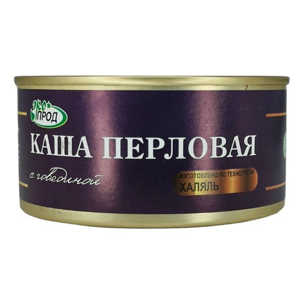 Каша Экопрод перловая с говядиной 325г