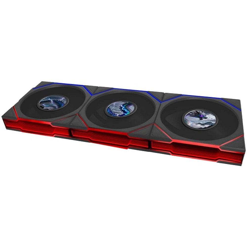 Комплект вентиляторов для корпуса Lian Li UNI FAN TL LCD FLEX 120 RB ARGB, черный (12RTLLCD1F3B), (G9F.12RTLLCD1F3B.R0)