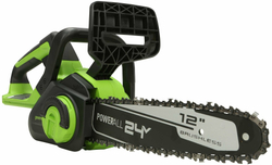Цепная пила аккумуляторная GREENWORKS GD24CS30 24В,3/8-1,1-45,30см,б/щ,без АКБ и ЗУ (2007007)