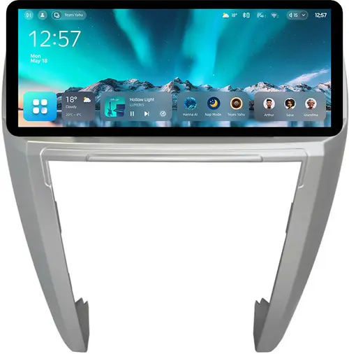 Магнитола для Land Rover Discovery 3 2005-2009 (прямые углы) - Teyes CC4 монитор 12.3" 2K QLED + рамка 9, Android 14, Быстрейшая, Snapdragon 680, DSP, CarPlay, 4G SIM-слот