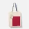 Bookaroo Tote Bag - Dark Red &amp; Navy