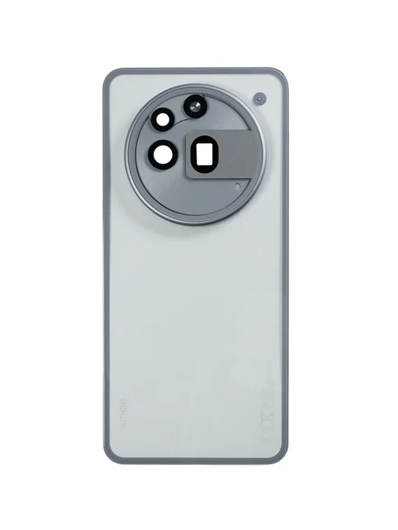 Задняя крышка для Nothing Phone (3a) Pro со стеклом камеры, серая (Grey)
