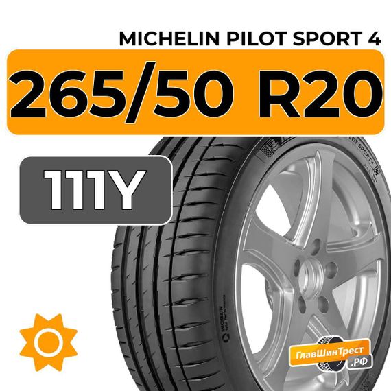 Michelin Pilot Sport 4 SUV 265/50 R20 111Y XL