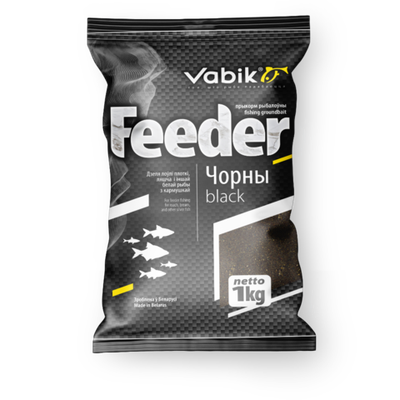 Прикормка Vabik Feeder "Черный" (черная), 1кг