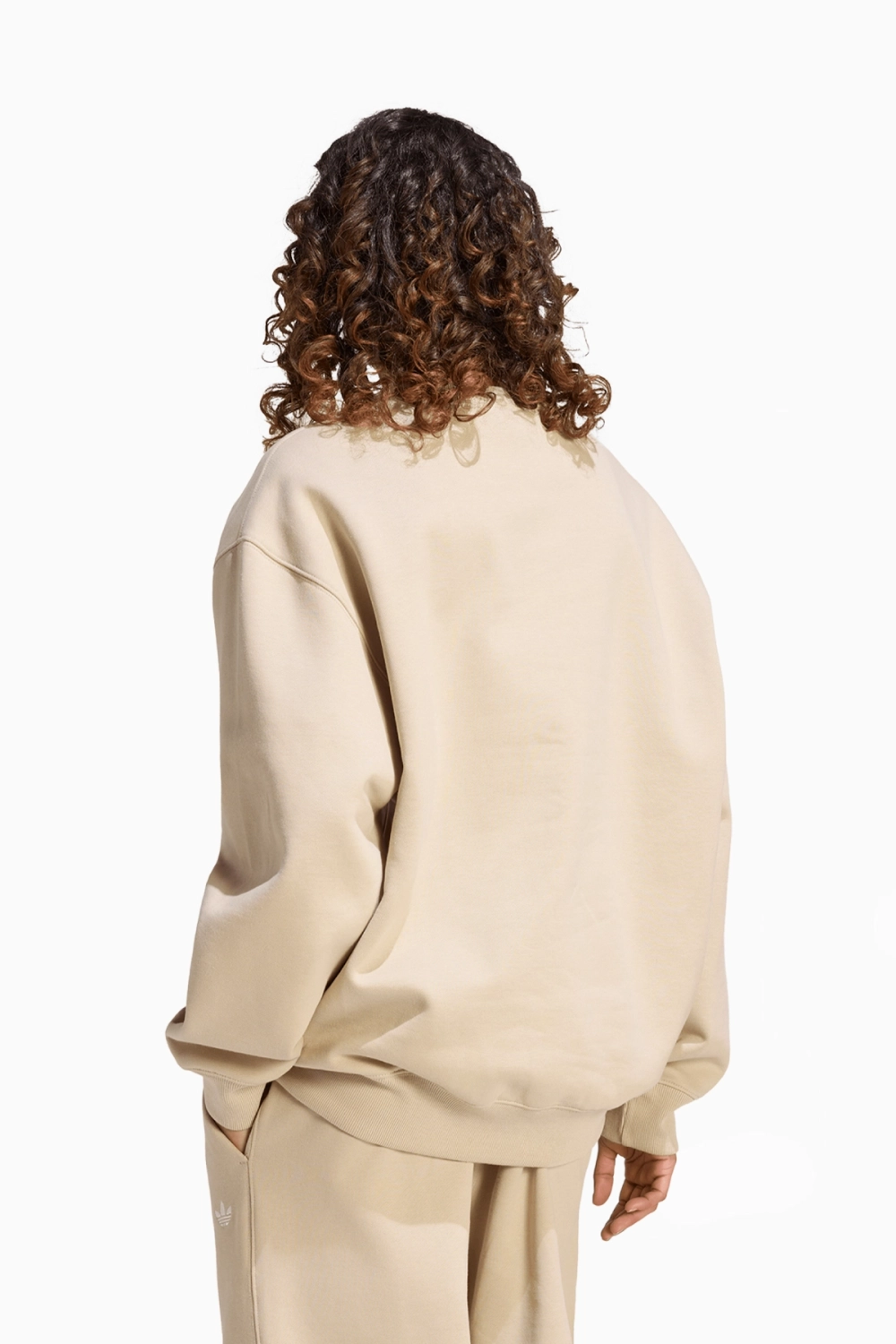 Кофта adidas Essentials Crew Long Fleece OS - бежевый