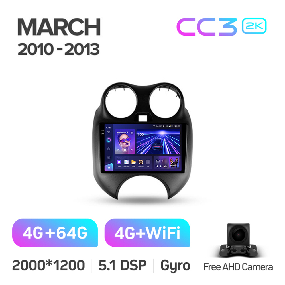 Teyes CC3 2K 9"для Nissan March 2010-2013