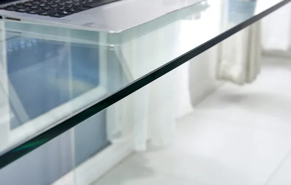 Стеклянный письменный стол Glass 125х70 см