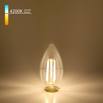 Лампа светодиодная BLE1426 Свеча CW35 9W 4200K E14 прозрачный Elektrostandard